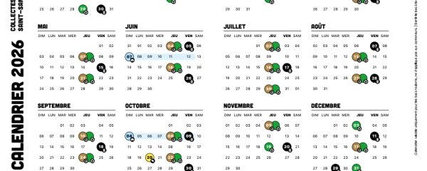 Calendrier 2026