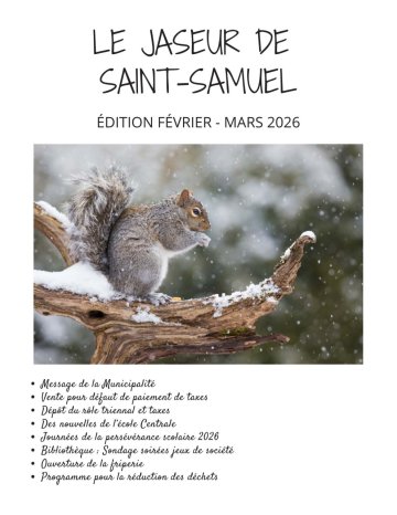 Édition de février et mars 2026