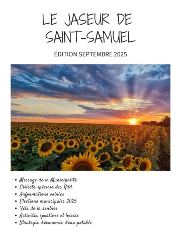 Édition de septembre 2025